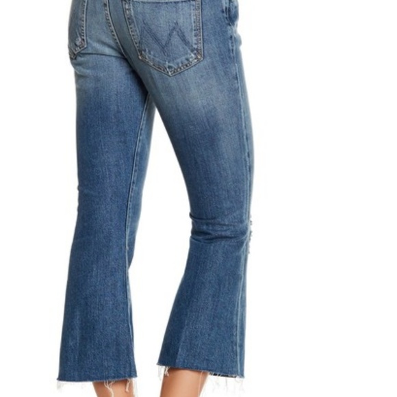 NWOT Mother the Nomad crop fray jeans - Picture 1 of 8